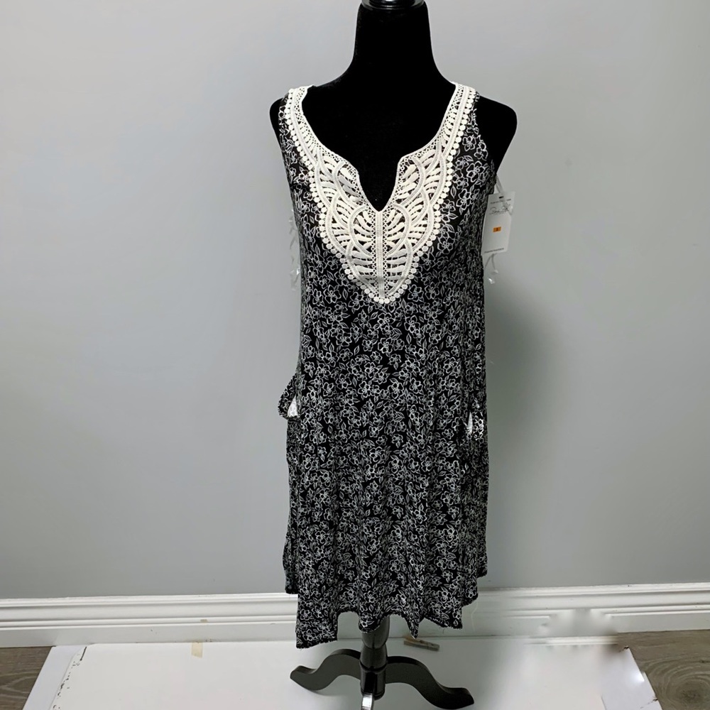 NWT Gray Floral Arabian Nights Chemise -S